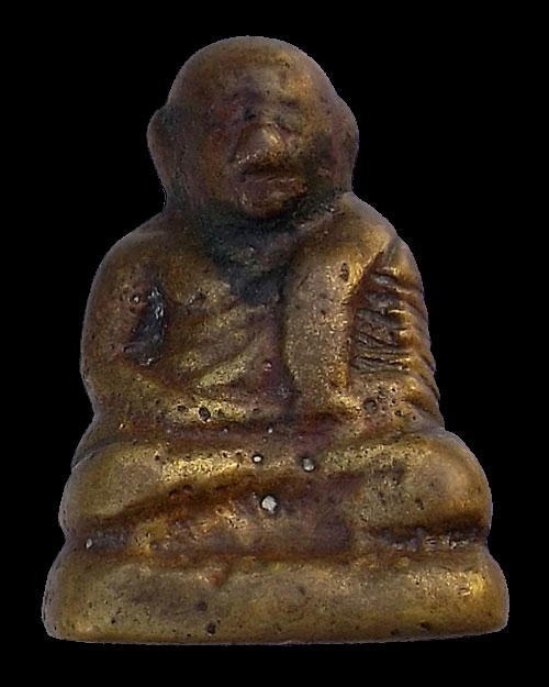 หลวงพ่อเงิน ปี 2456 พิมพ์ใหญ่ แขนบั้ง วัดห้วยเขน จ.พิจิตร เลี่ยมทอง