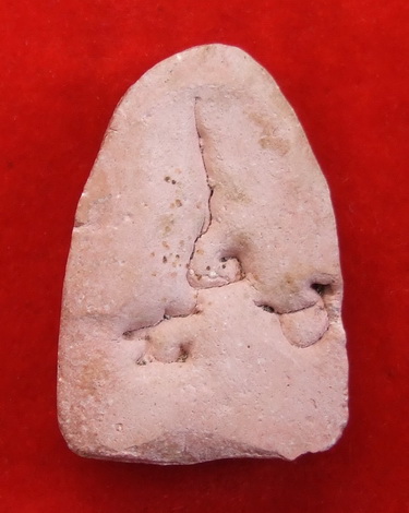 พระกลีบบัว กรุวัดเจ้ามูล ธนบุรี สภาพสวย ด้านหลังจารยันต์ มะอะอุ