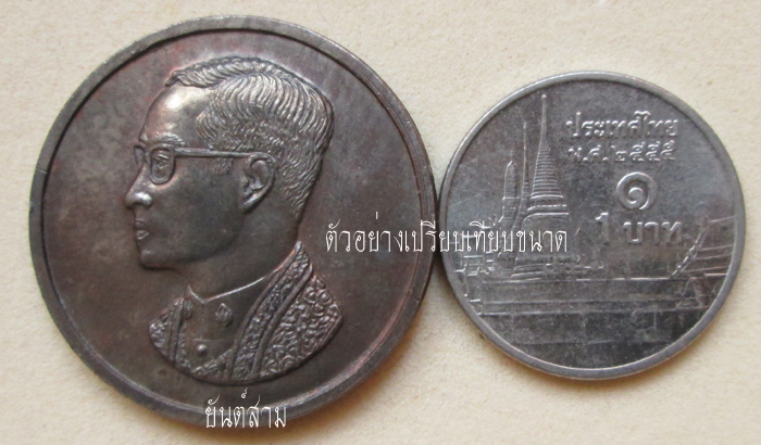 เหรียญในหลวง คุ้มเกล้า ปี22 นวโลหะ ซองเดิม