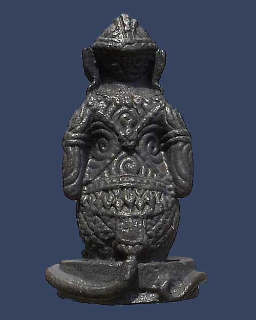 หนุมานสำราญทรัพย์ หลวงปู่คำบุ รุ่นแรก ปี 53 เนื้อตะกั่ว กล่องเดิม จำนวนการสร้าง 250 ตน