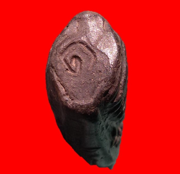 พระกริ่งคลองตะเคียนวัดประดู่ทรงธรรม พิมพ์ 2 หน้า เนื้อดินผสมผงใบลาน จ.อยุธยา สวยจัดจ้านสุดๆ