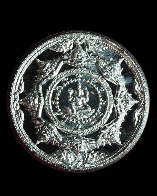 เหรียญจตุคามรามเทพ รุ่นปาฏิหาริย์ ราชันดำ เนื้อเงิน ขนาด 3.2 CM พ.ศ.2550