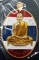 เหรียญเมตตา มหาบารมี หลวงปู่ฮก วัดราษฏร์เรืองสุข เนื้อสัตตะโลหะลงยาลายธงชาติ (นิยม) No.961