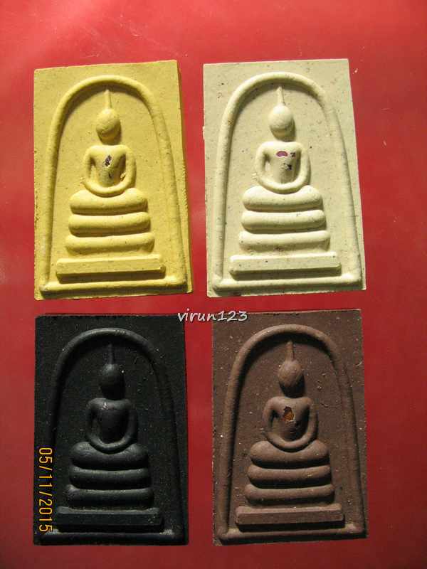 วัดใจ.....สมเด็จสำเภาเงิน สำเภาทอง 4 เนื้อ รุ่นแรก ปี 2556 พิมพ์ประธาน หลวงปู่ฮก วัดราษฎร์เรืองสุข
