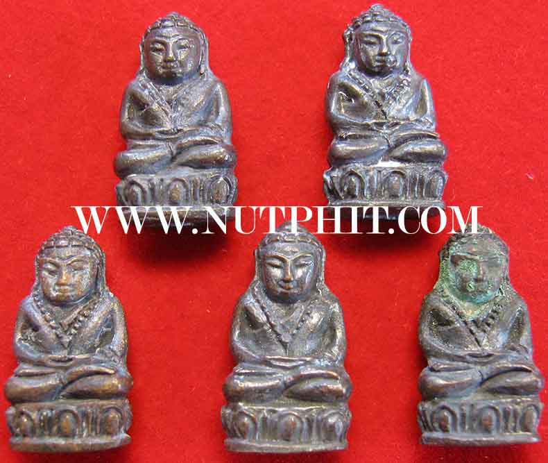 26*พระชัยวัฒน์จิ๋วเนื้อระฆังเก่าแช่น้ำมนต์*หลวงพ่อเกษม 5 องค์แชมป์ทุกองค์*