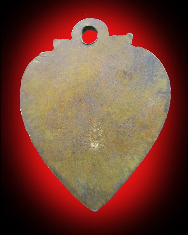 เหรียญใบโพธิ์หลวงพ่อเงิน วัดบางคลาน เนื้อทองเหลือง ลงยา