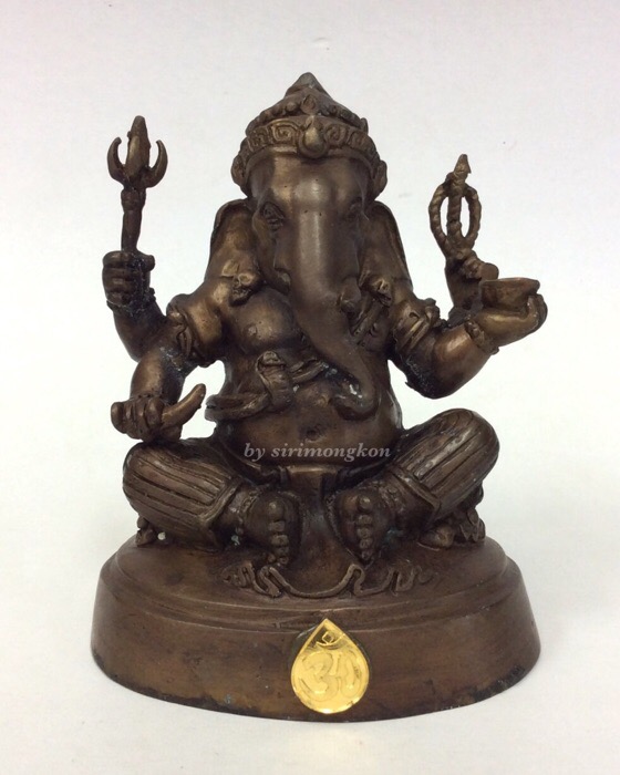 พระพิฆเนศ กรมศิลปากร ปี50 ขนาดบูชา หน้าตัก 3นิ้ว"ใต้ฐาน อุดพระพิฆเนศ เนื้อผงว่านเขียว ปี50" No.2316