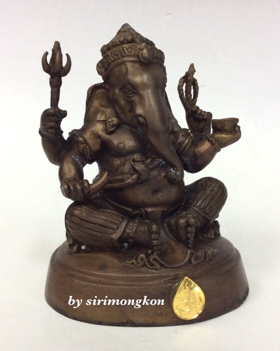 พระพิฆเนศ กรมศิลปากร ปี50 ขนาดบูชา หน้าตัก 3นิ้ว"ใต้ฐาน อุดพระพิฆเนศ เนื้อผงว่านเขียว ปี50" No.2316