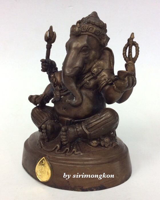 พระพิฆเนศ กรมศิลปากร ปี50 ขนาดบูชา หน้าตัก 3นิ้ว"ใต้ฐาน อุดพระพิฆเนศ เนื้อผงว่านเขียว ปี50" No.2316