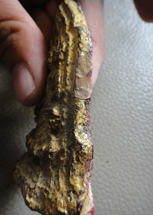 โคนสมอ ปางมาวิชัย เนื้อดินลงรักปิดทองล่องชาด เนื้อจัด ดูง่าย ราคาหลักร้อยปลายๆเองครับ