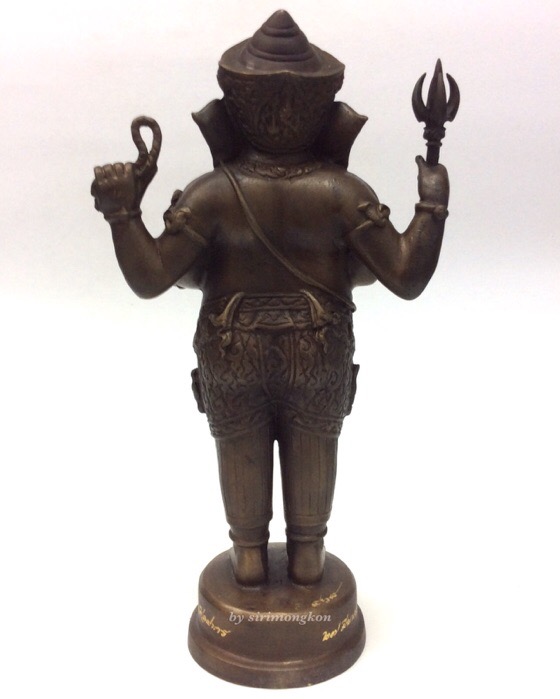 พระพิฆเนศ ปางยืนประทานพร รุ่น 100 ปี กรมศิลปากร ขนาดบูชา สูง 10.5 นิ้ว เนื้อโลหะผสม No.468