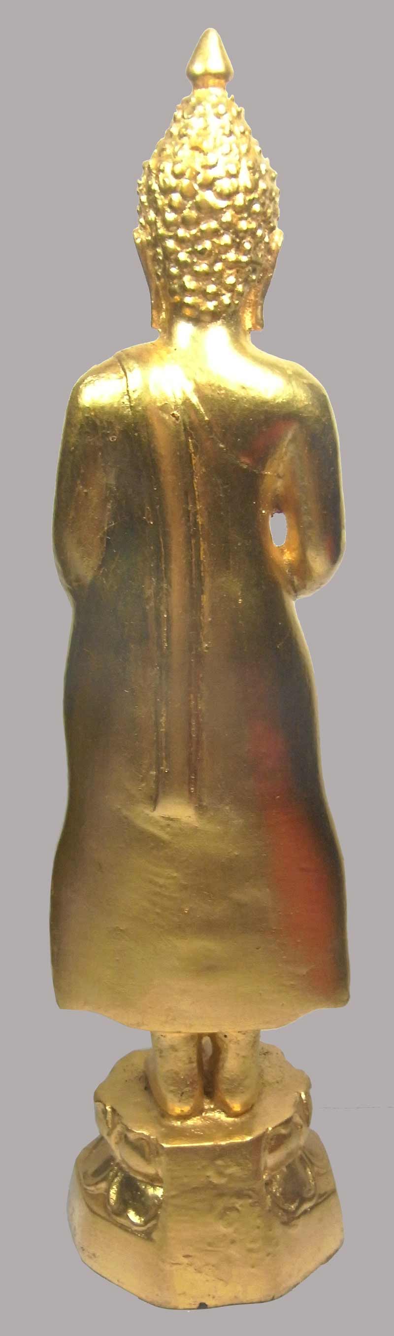 หายากสุดๆ พระบูชาปางอุ้มบาตรเนื้อทองเหลือง ปิดทอง วัดบ้านปาง สูง 10 นิ้ว ปลุกเสกพิธีใหญ่