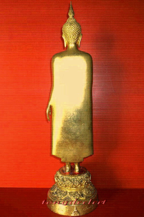 พระบูชาพระร่วงโรจนฤทธิ์ วัดพระปฐมเจดีย์ รุ่น 84 ปี กะไหล่ทองค่ะ