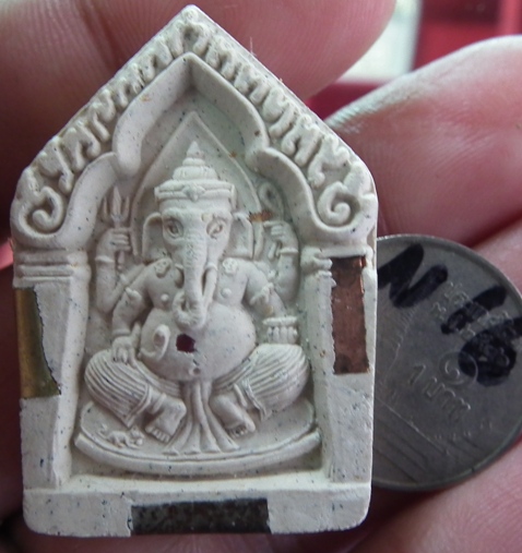 พระพิฆเนศ หลวงปู่หงษ์ สุรินทร์ ตะกรุด 3 ดอก ปี47