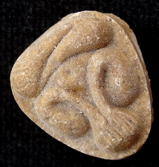 พระปิดตามหาเสน่ห์ หลังยันต์พุทโธ เนื้อเกสรออกเหลือง