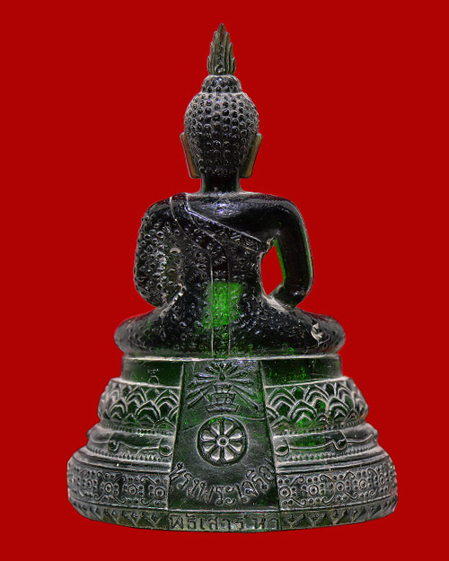 พระบูชา5นิ้ว พระแก้วมรกต พิธี25 พุทธศตวรรษ เนื้อสีเขียว สำนักพุทธศรีประทีป ทรงพระเจริญพิธีเสาร์ห้า