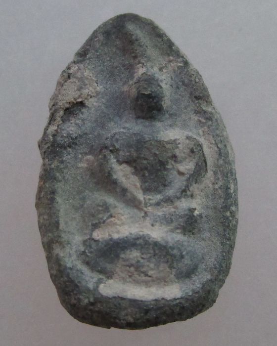 พระพิจิตรเม็ดข้าวเม่า เนื้อชินเงิน