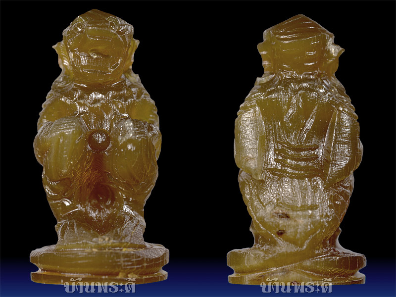 หนุมาน แกะจากเขาควายเผือก ก้นอุดผงพรายกุมาร หลวงพ่อสิน วัดละหารใหญ่ จ.ระยอง 