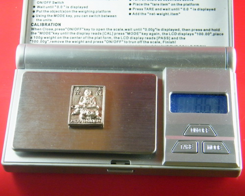 (เคาะเดียว) เหรียญหล่อ เนื้อเงิน หลวงพ่อเปิ่น รุ่นวัชรชัย ปี34