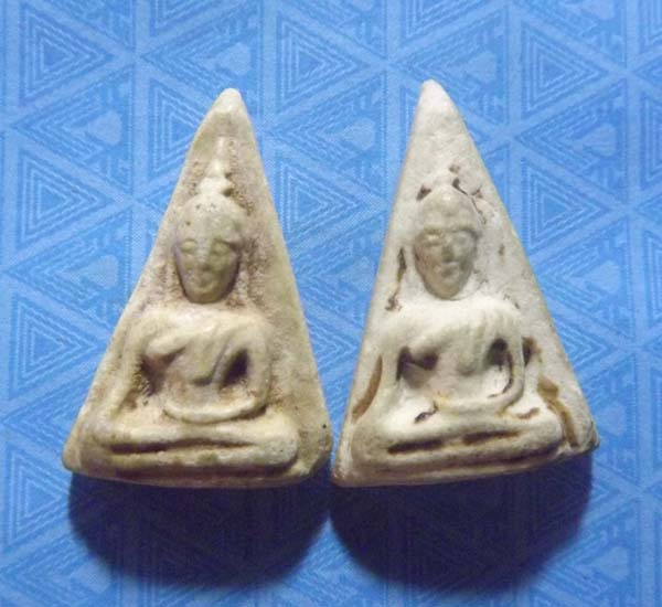 พระนางพญา หลวงปู่จันทร์ วัดศีเทพ ปี2500 จ.นครพนม 2องค์ สวยๆๆ