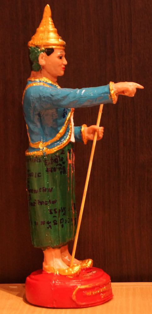 พระบูชา เทพทันใจ นัดโบโบยี มีเจิมสีทอง + จารมือ ขนาดใหญ่ สูง 32 cm ฐาน 10 cm