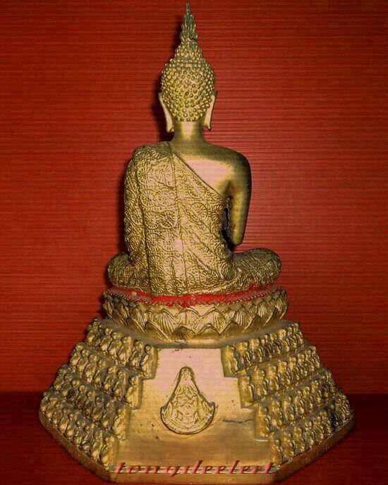 พระบูชาพระพุทธโอวาท ฐานพระอัครสาวก หน้าตัก 5 นิ้ว กะไหล่ทองค่ะ