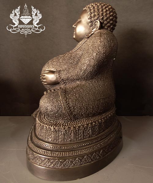 +++ พระบูชาพระมหาสังกัจจายน์ วัดหนองขาว เนื้อโลหะ หน้าตัก 9 นิ้ว ฐานกว้าง 11 นิ้ว สูง 12 นิ้ว +++