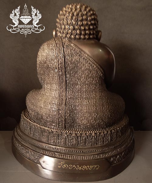 +++ พระบูชาพระมหาสังกัจจายน์ วัดหนองขาว เนื้อโลหะ หน้าตัก 9 นิ้ว ฐานกว้าง 11 นิ้ว สูง 12 นิ้ว +++