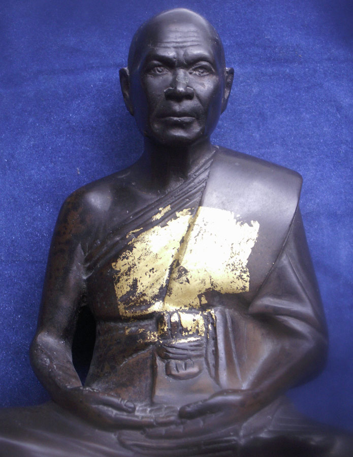 พระบูชาหลวงพ่อสด วัดปากน้ำ หน้าตัก 6 นิ้ว สูง 8 นิ้ว ปี 251กว่า ฝังเหรียญ