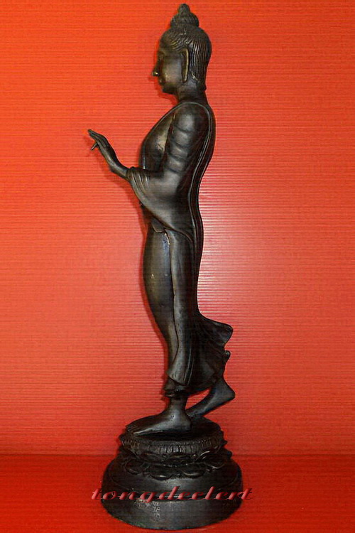 พระพุทธนวฤทธิ์ วัดโพธิ์งาม จ.นครนายก ปางลีลา สูง 17 นิ้ว สวยมากค่ะ