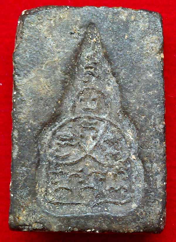 *พิมพ์นางกวักฐานเม็ด เนื้อใบลาน กรุวัดท้ายตลาด ฝั่งธนฯ...พร้อมบัตร*