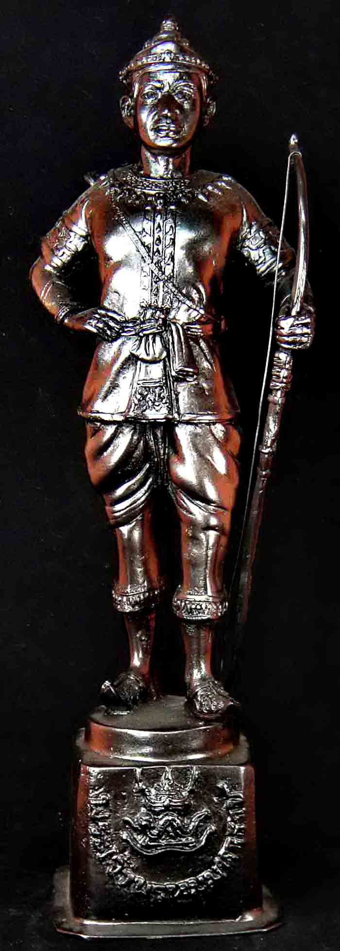 ***พระเจ้าพรหมมหาราช สิ่งศักดิ์สิทธิ์ประจำเมืองแม่สาย จังหวัดเชียงราย  เนื้อทองเหลืองรมดำ ขนาดความสู