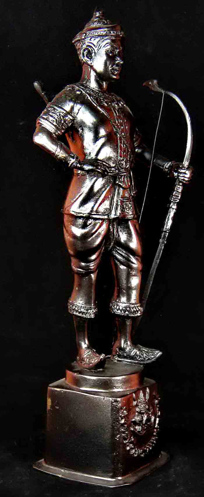 ***พระเจ้าพรหมมหาราช สิ่งศักดิ์สิทธิ์ประจำเมืองแม่สาย จังหวัดเชียงราย  เนื้อทองเหลืองรมดำ ขนาดความสู