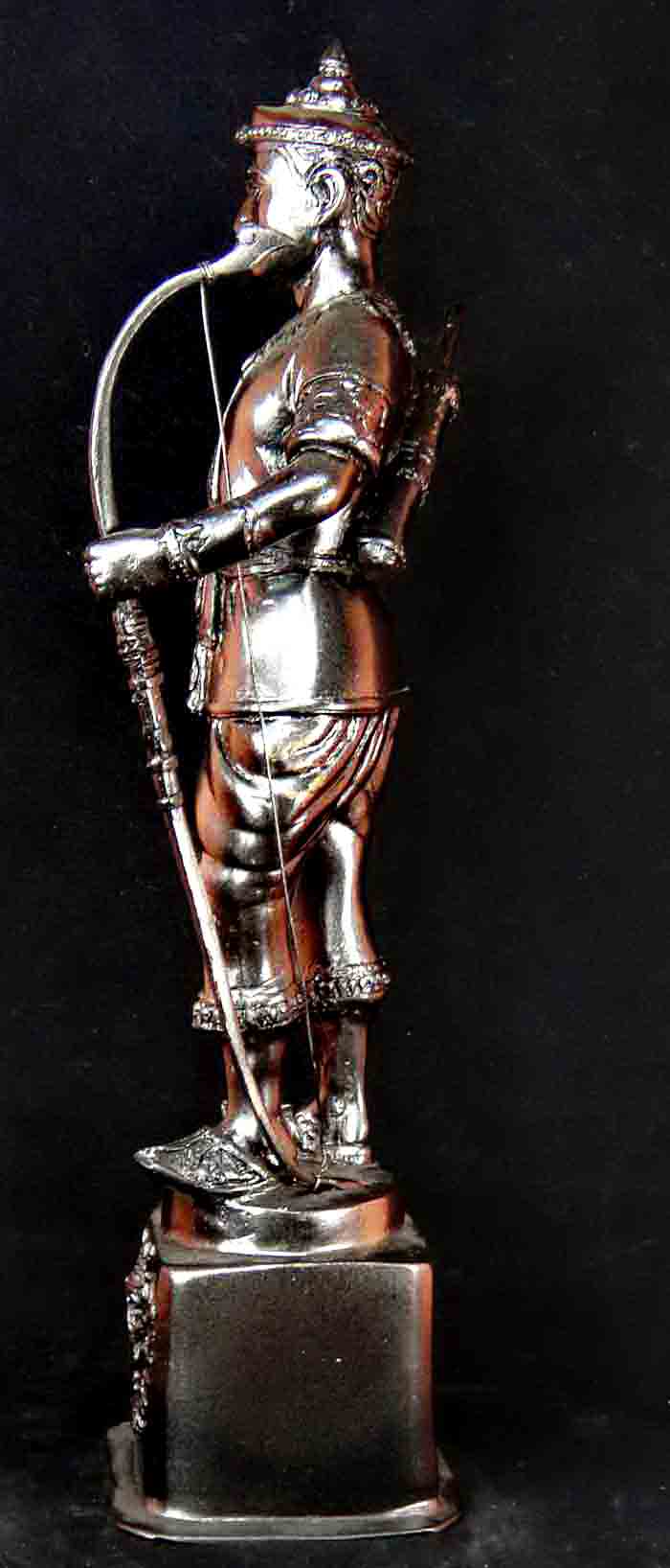 ***พระเจ้าพรหมมหาราช สิ่งศักดิ์สิทธิ์ประจำเมืองแม่สาย จังหวัดเชียงราย  เนื้อทองเหลืองรมดำ ขนาดความสู