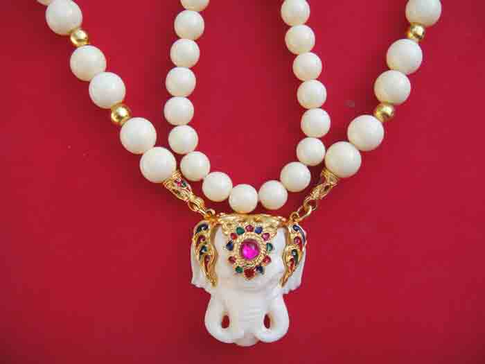 ***สร้อยคล้องพระลายสุโขทัยโบราณกะไหล่ทองความยาว 25 นิ้ว ขนาดศูนย์กลางเม็ดสร้อย 0.9 ม.ม.สวยหรูตามรูป