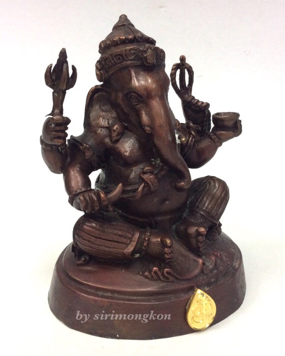 พระพิฆเนศ กรมศิลปากร ปี50 ขนาดบูชา หน้าตัก 3 นิ้ว "ใต้ฐาน อุดพระพิฆเนศ เนื้อผงว่านก้นครก ปี50"