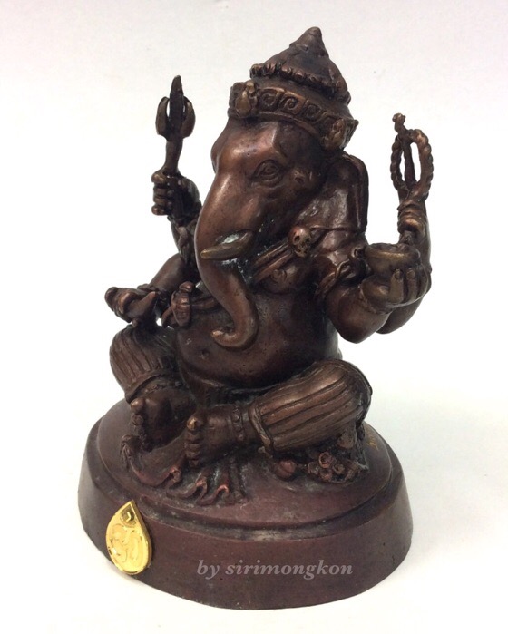 พระพิฆเนศ กรมศิลปากร ปี50 ขนาดบูชา หน้าตัก 3 นิ้ว "ใต้ฐาน อุดพระพิฆเนศ เนื้อผงว่านก้นครก ปี50"