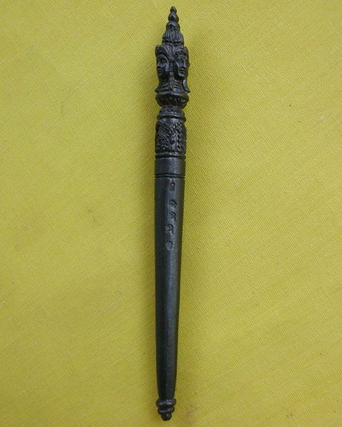 @@ไม้ครูจตุรภักตร์พรหมา หลวงปู่หมุน ฐิตสีโล วัดบ้านจาน ศรีสะเกษ เนื้อโลหะ ๕๙๙ @@