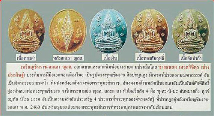 เหรียญพระพุทธชินราช ญสส.เนื้อเงิน หลวงปู่หมุนและคณาจารย์นับร้อย ปลุกเษก 