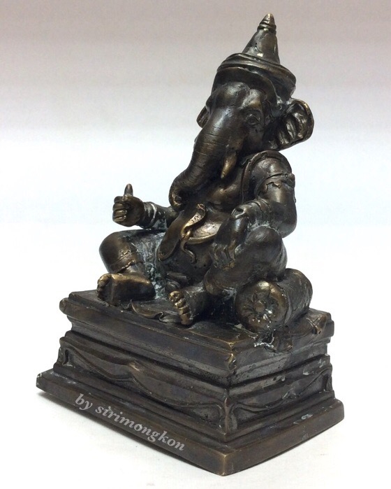 พระพิฆเนศ รุ่นบูชาครู อาจารย์ติ๋ว วัดมณีชลขัณฑ์ ปี50 หน้าตัก 3นิ้ว สูง 5นิ้ว อุดผง เทนำฤกษ์ #2