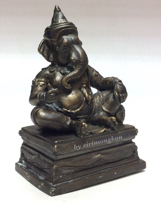 พระพิฆเนศ รุ่นบูชาครู อาจารย์ติ๋ว วัดมณีชลขัณฑ์ ปี50 หน้าตัก 3นิ้ว สูง 5นิ้ว อุดผง เทนำฤกษ์ #2