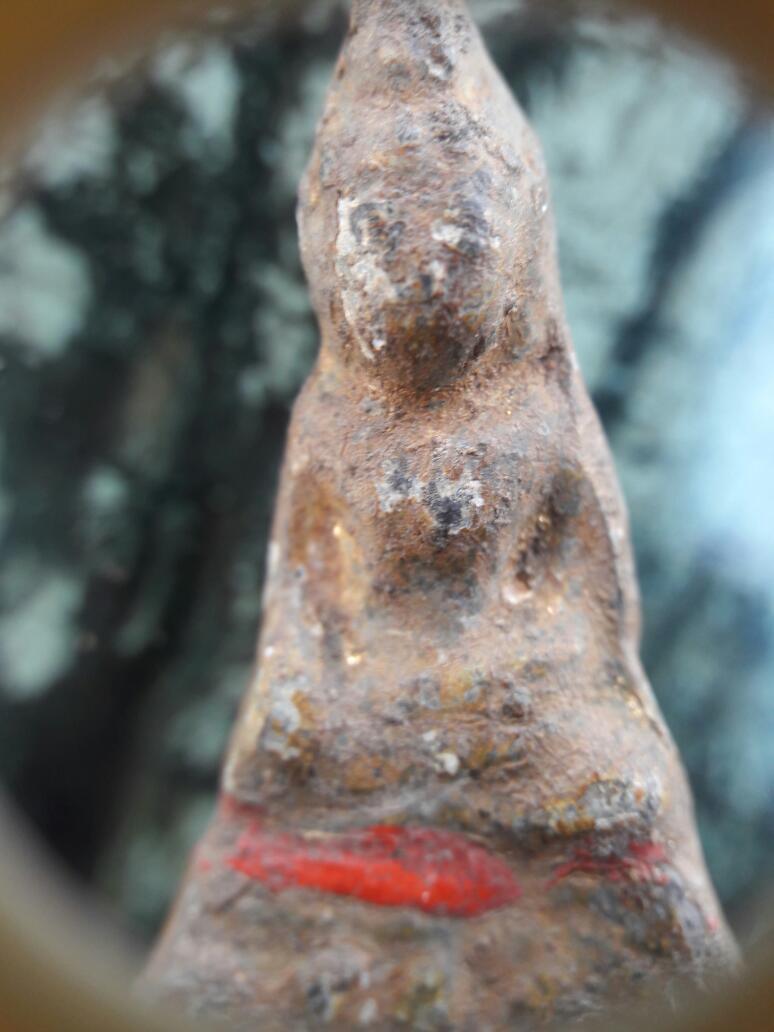 พระรัตนะจิ๋ว.เนื้อตะกั่วสนิมแดงทองเดิมดินเต็ม