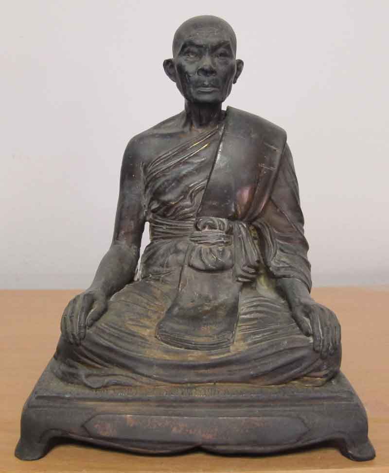 พระบูชา หลวงพ่อคลี่ วัดครุนอก อ.พระประแดง จ.สมุทรปราการ ขนาด 5 นิ้ว