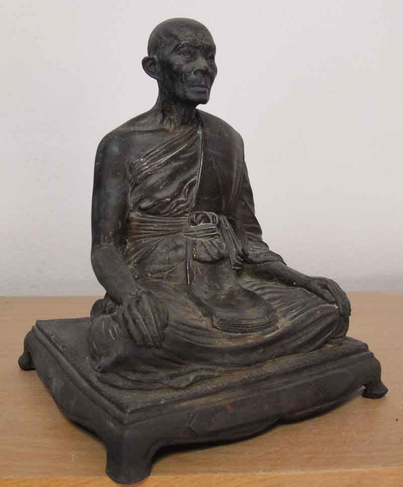 พระบูชา หลวงพ่อคลี่ วัดครุนอก อ.พระประแดง จ.สมุทรปราการ ขนาด 5 นิ้ว