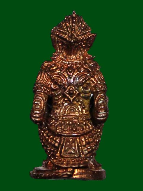 เคาะเดียวแดง หนุมานมหาปราบไตรจักร หลวงพ่อสาคร วัดหนองกรับ เนื้อทองแดง