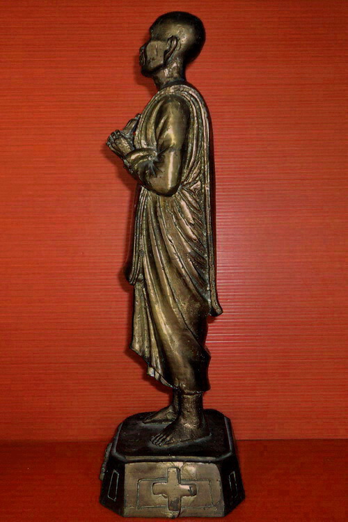 รูปหล่อยืนหลวงพ่อโอภาสี อาศรมบางมด สูง 13.5 นิ้ว สวยมากค่ะ