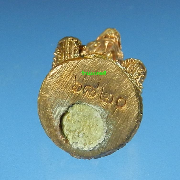 หนุมานมหาปราบไตรจักร หลวงพ่อสาคร วัดหนองกรับ ปี55 เนื้อชนวนทองแดง ก้นอุดผง No.6820