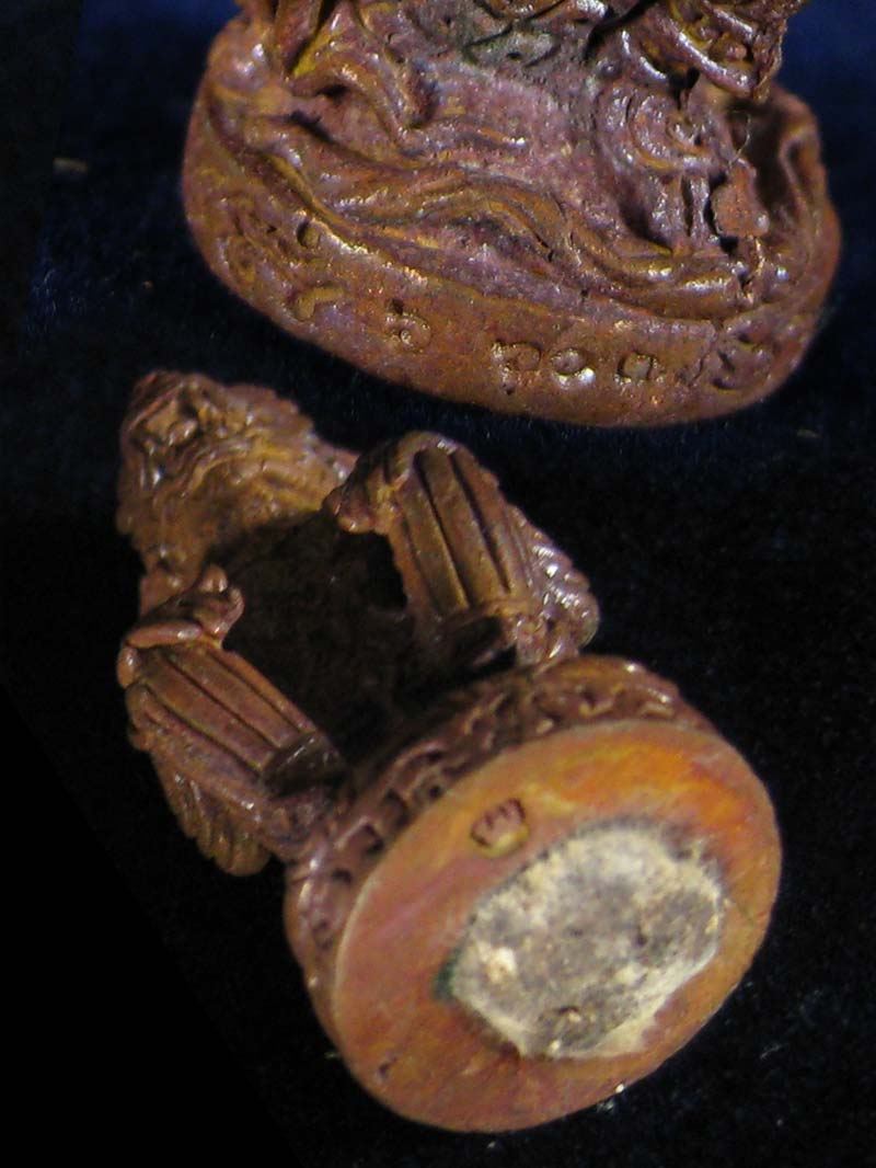 (6607) หนุมาน มหาปราบ หลวงพ่อสาคร รุ่นบุญญานุสรณ์แห่งกฐิน ๕๒ ก้นอุดผงพรายกุมาร เนื้อทองแดงเถื่อน