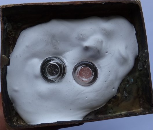 พระบูชาบรรจุของอธิษฐาน คุณแม่บุญเรือน ครูบากฤษดา วัดสันพระเจ้าแดงเสก เลข13 เคาะเดียว1350