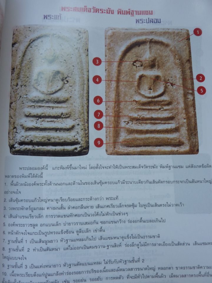 หนังสือ ข้อแตกต่าง พระสมเด็จวัดระฆัง แท้&เก๊ เคาะเดียว